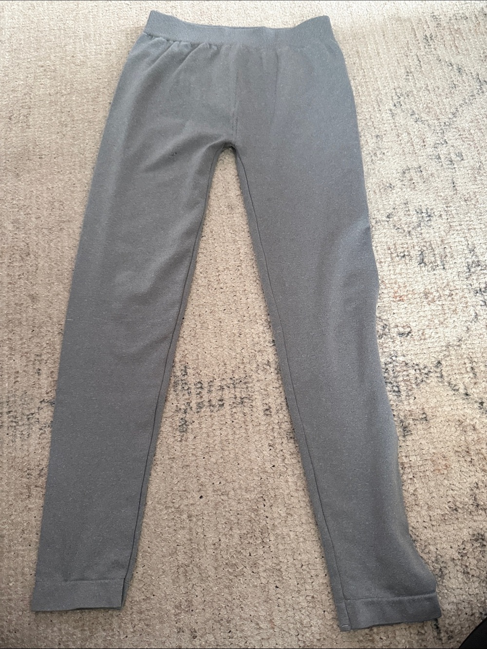 Gray Stretch Knit Leggings